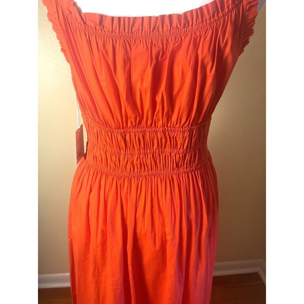 NWT Lauren Conrad Womens Smocked Maxi Sundress Sz S Ruffles Feminine Coquette - Picture 5 of 13